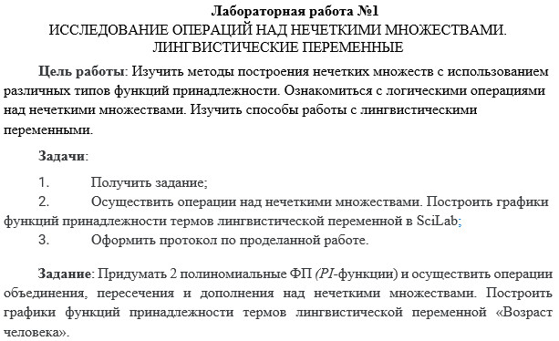 полное условие